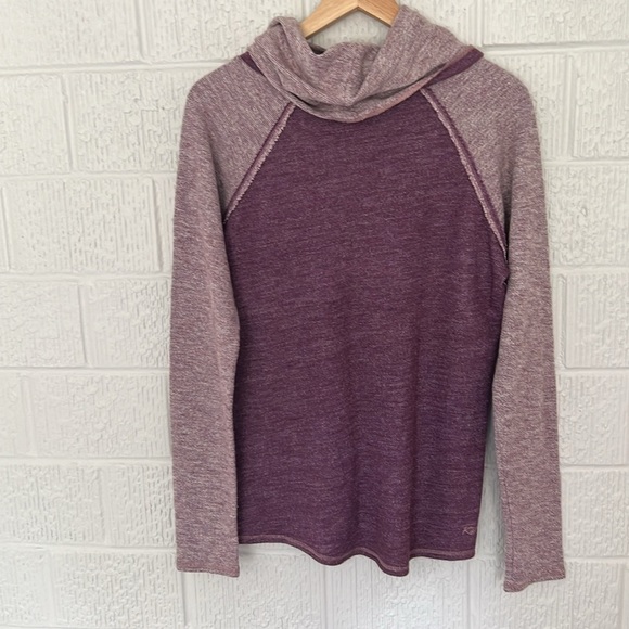 Kuhl Women’s Nova Wool Blend Cowl Neck Sweater Purple Long Sleeve Pullover Large - Picture 4 of 12